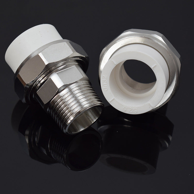 ppr Swivel joint stainless steel connector4Points6Points1Inch stainless steel male threaded union fitting with female thread 32ppr Heating